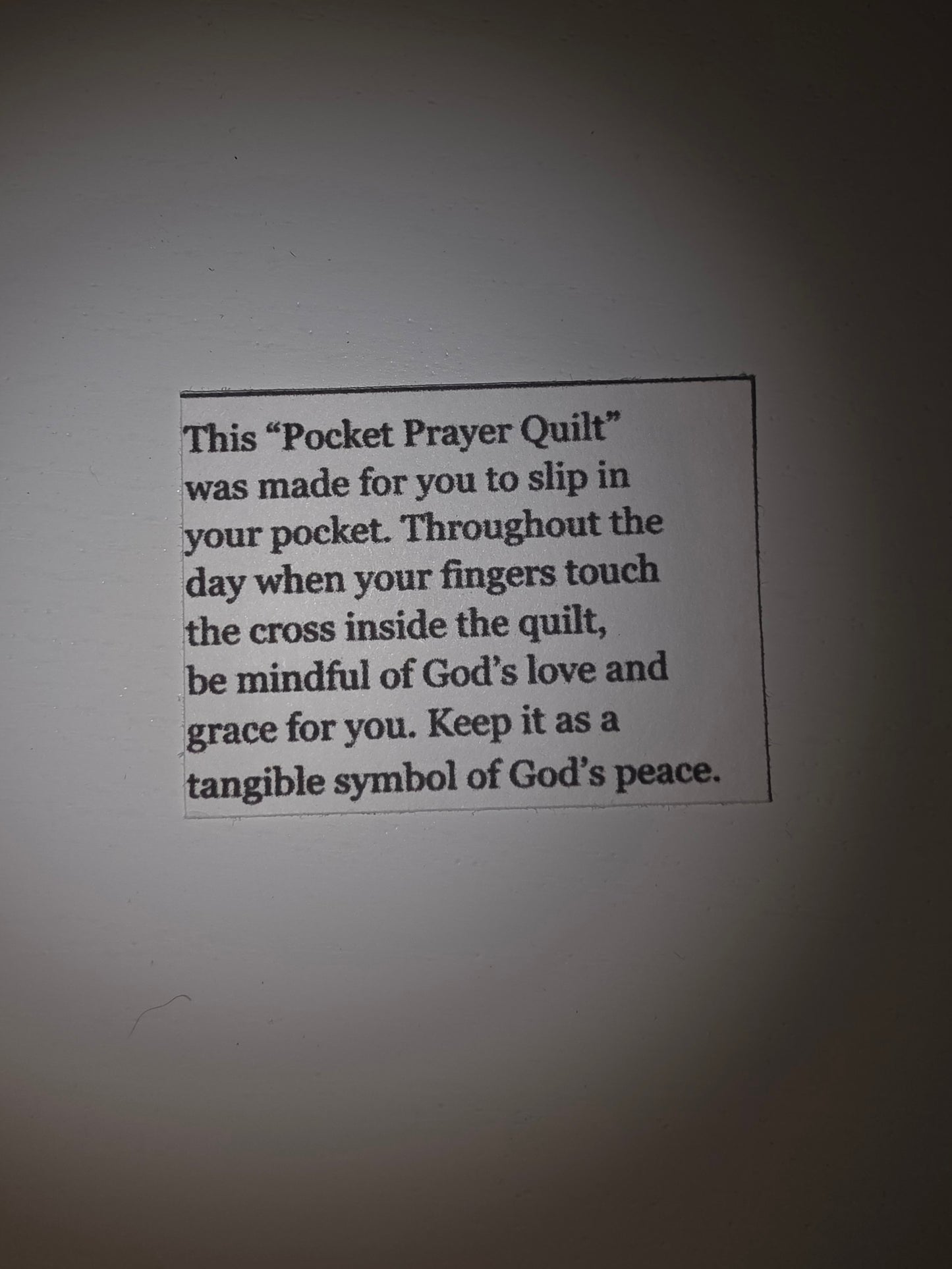 Lime Green Dots Pocket Prayer Quilt