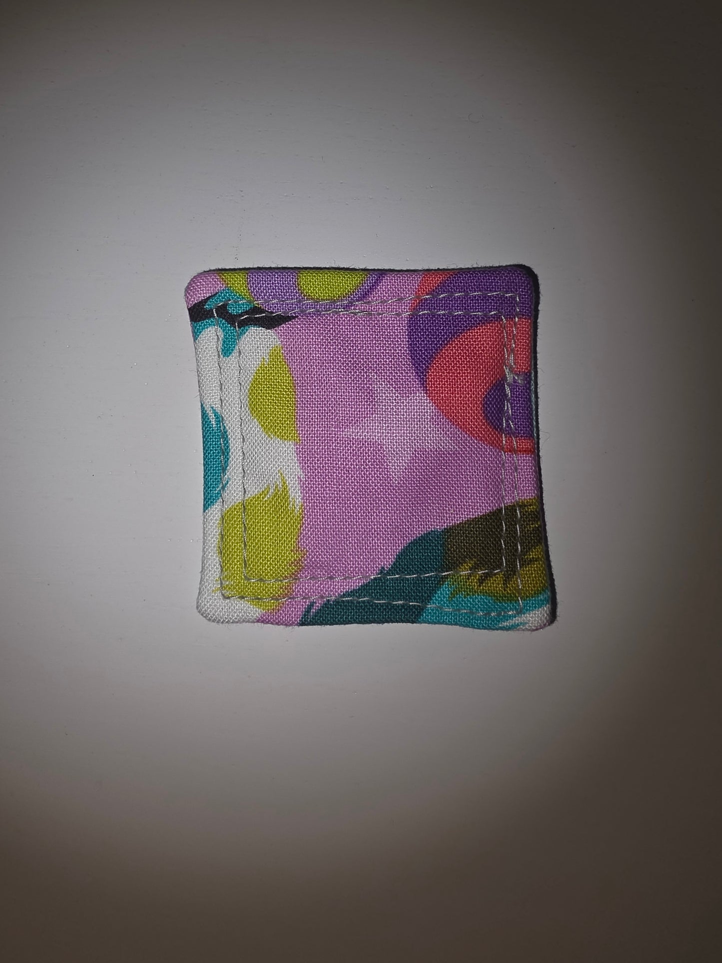Cats in a Tree / Aqua and Purple Dots Pocket Prayer Quilt