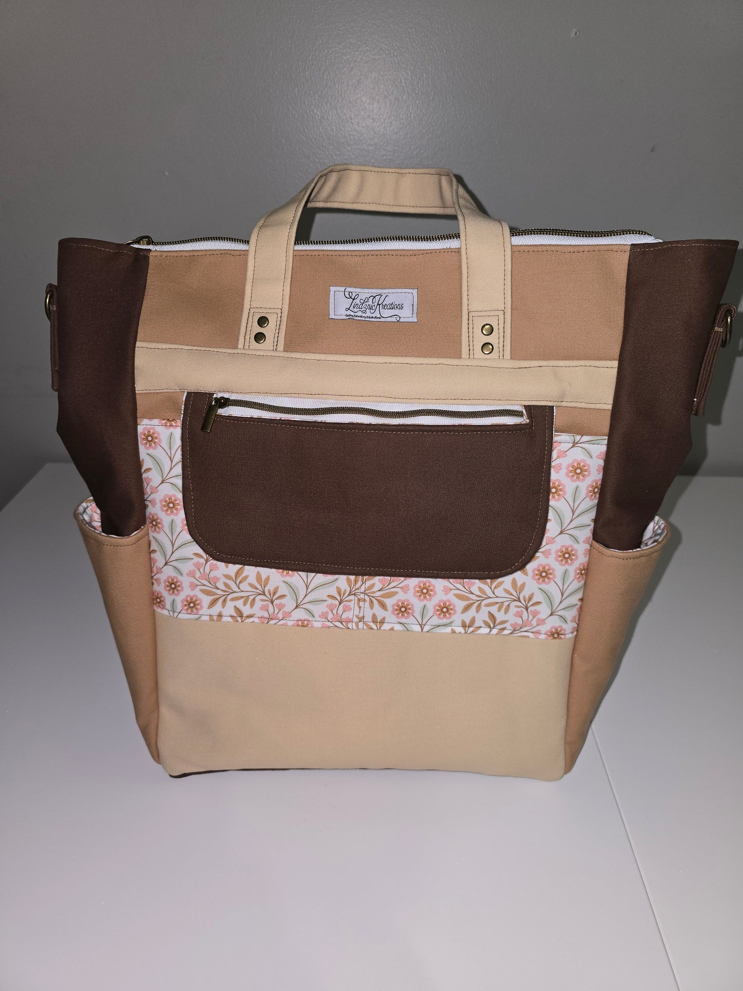 Brown and Floral Trailblazer Backpack