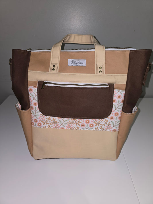 Brown and Floral Trailblazer Backpack