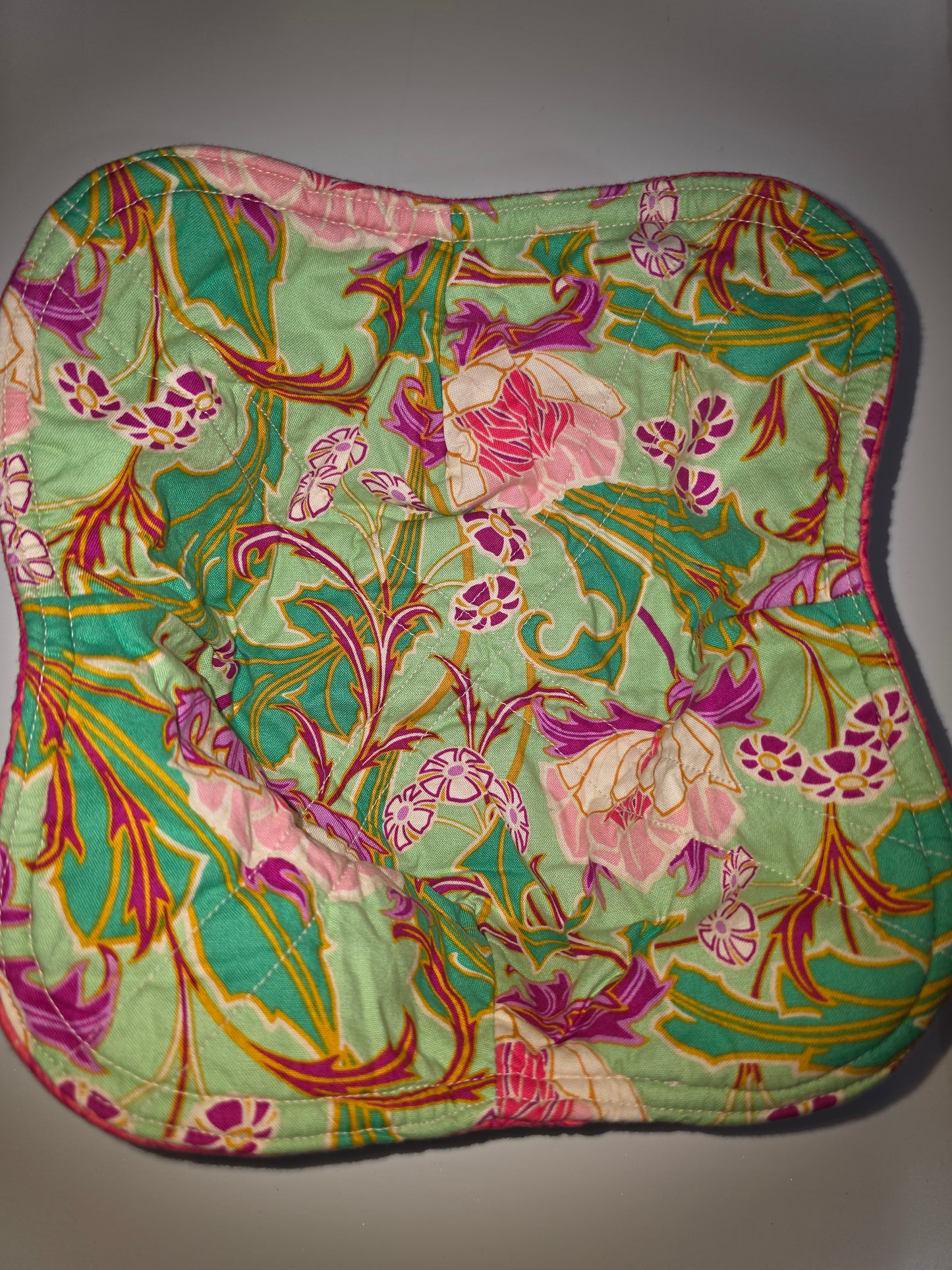 Mint Flowers / Pink Large Bowl Cozy