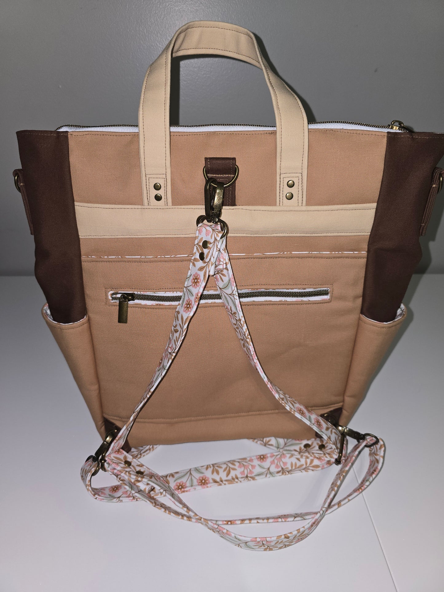 Brown and Floral Trailblazer Backpack