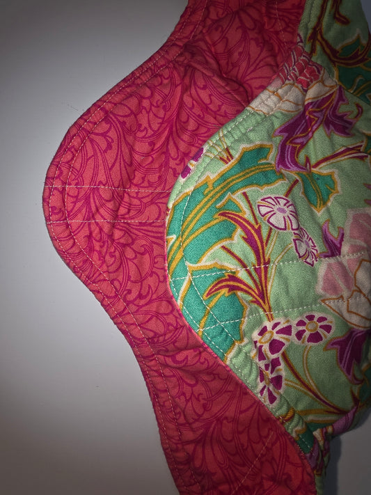 Mint Flowers / Pink Large Bowl Cozy