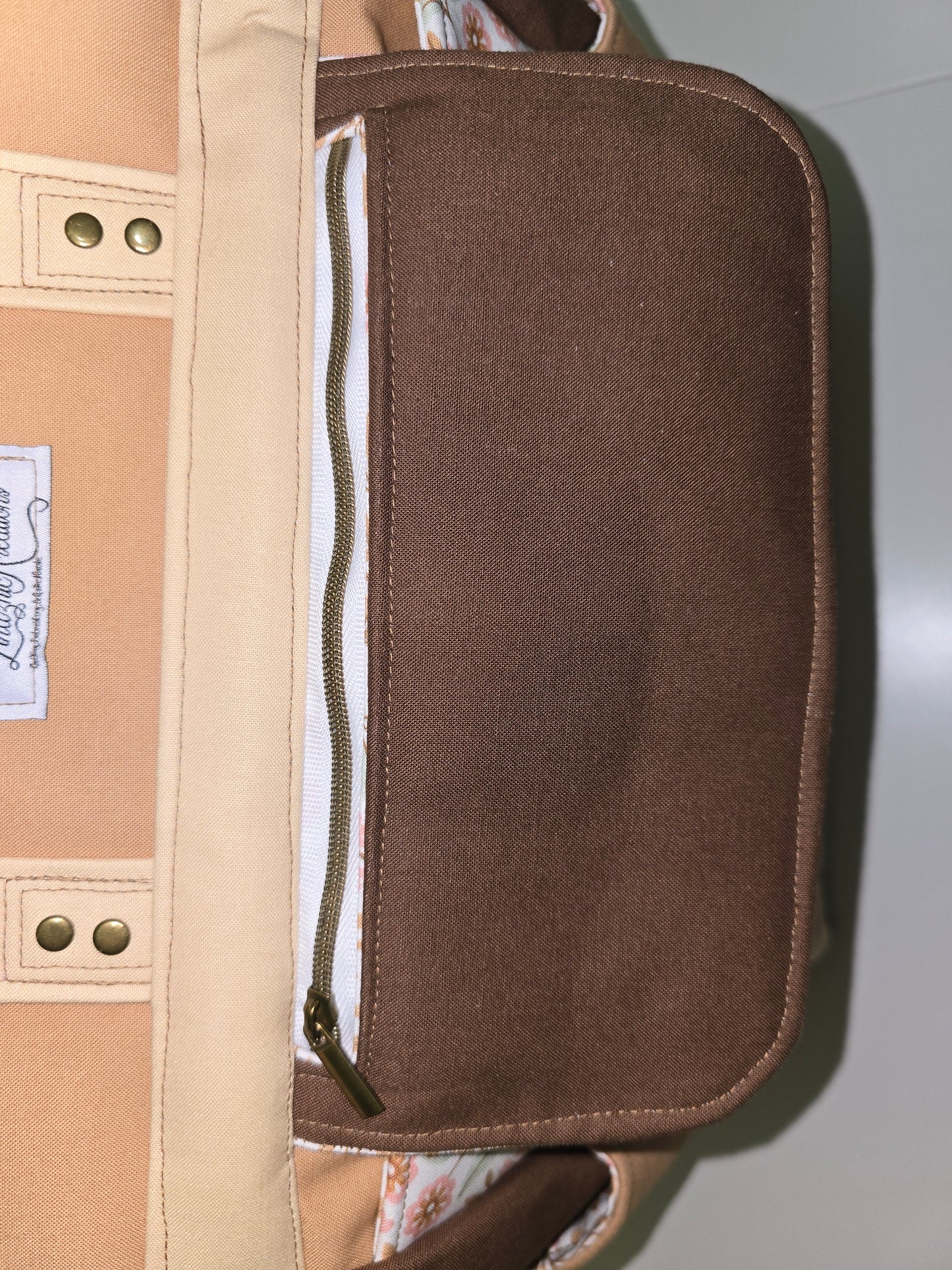 Brown and Floral Trailblazer Backpack