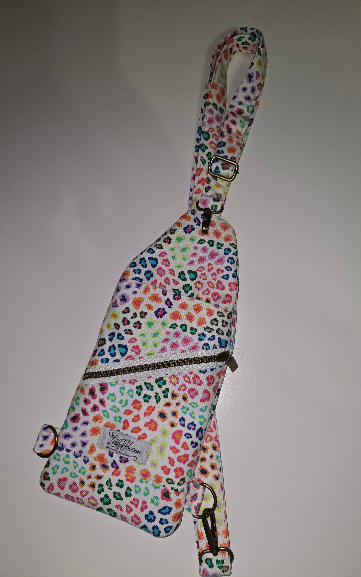 Leopard Print / Mint Crossbody Sling