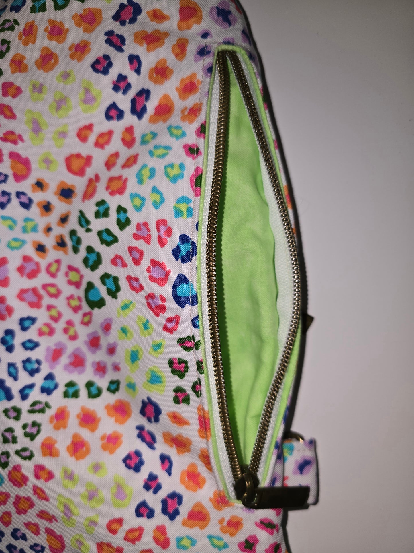 Leopard Print / Mint Crossbody Sling