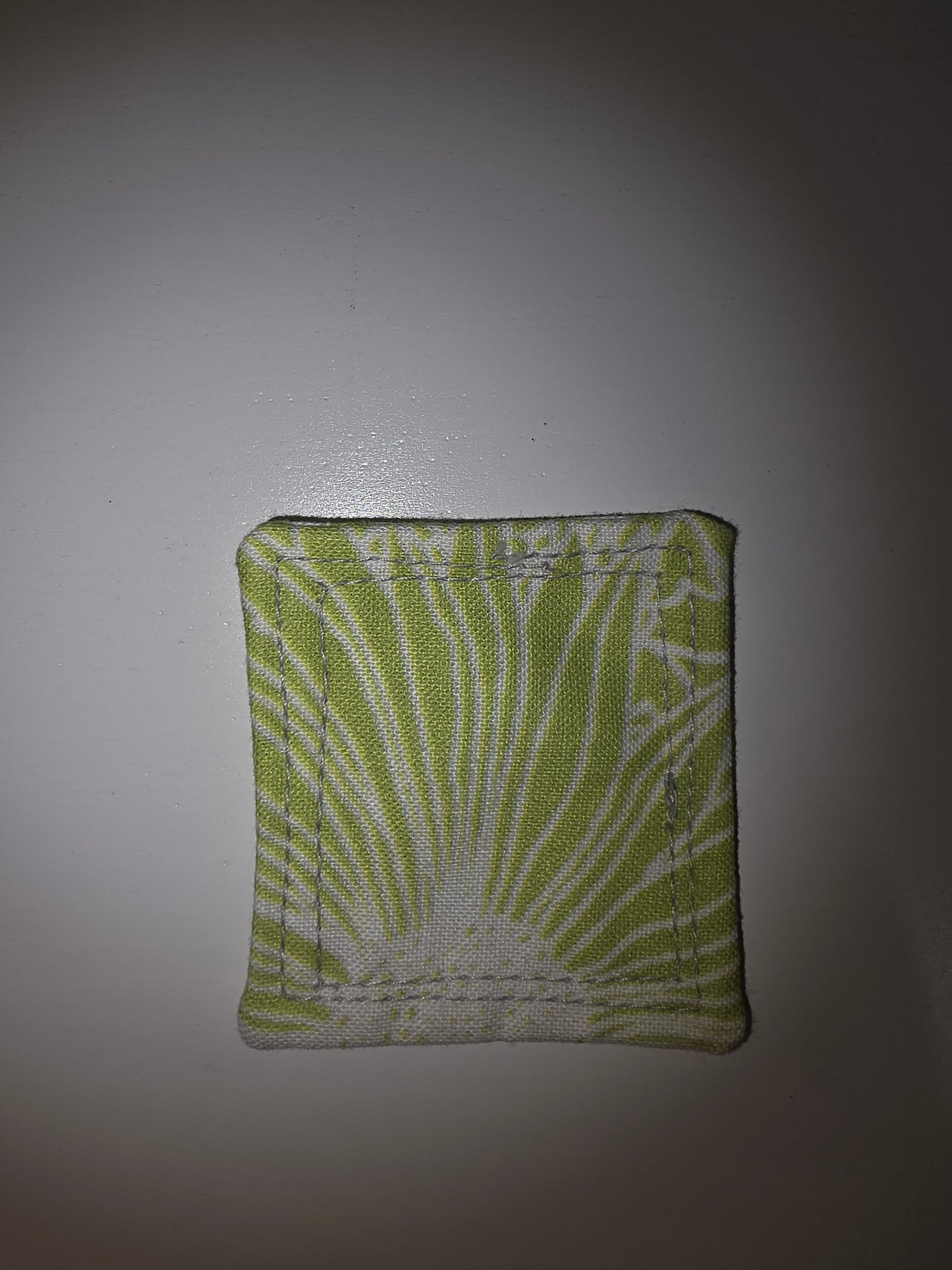 Lime Green Flower Pocket Prayer Quilt