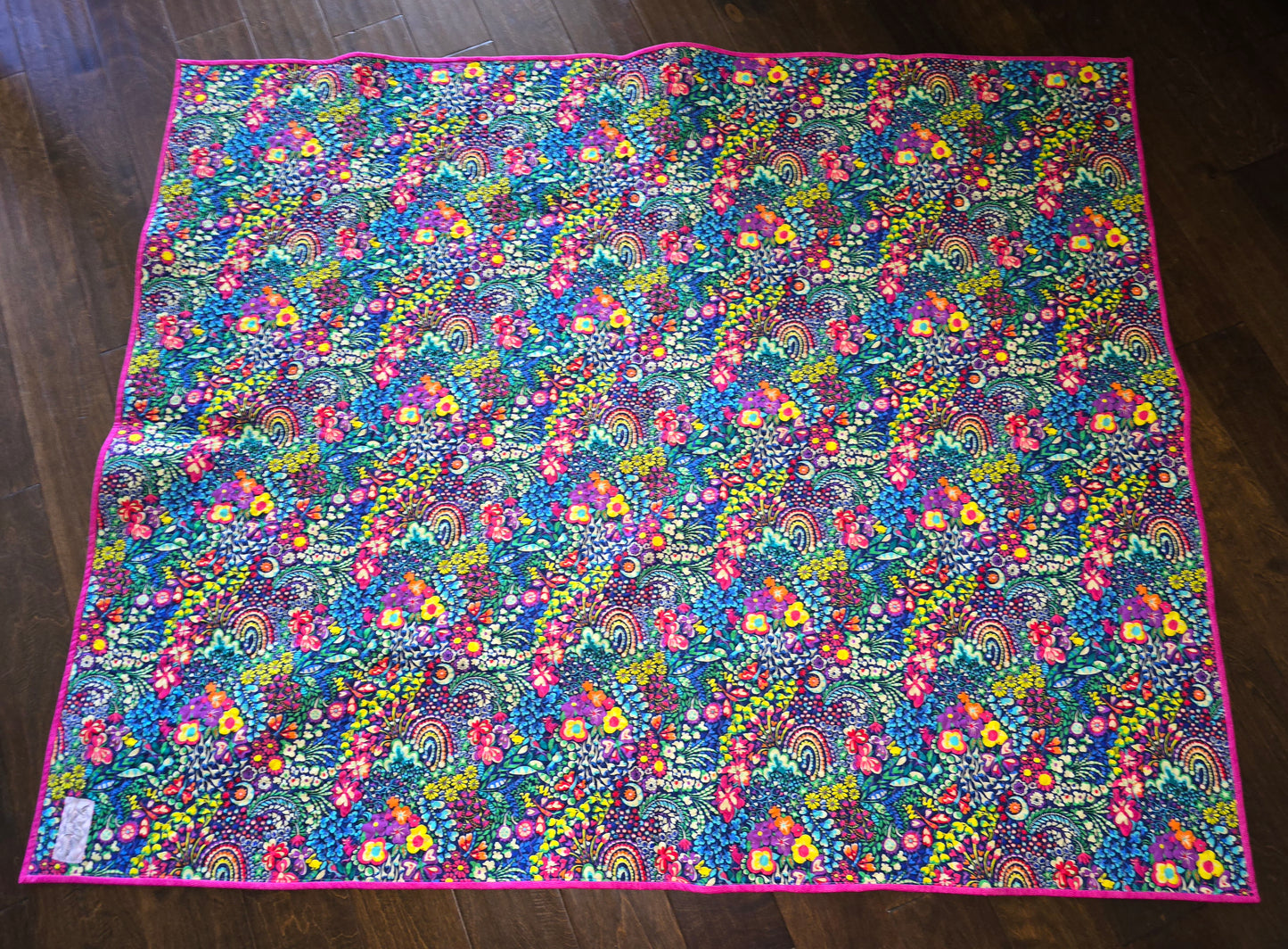 Colorful Throw Size Quilt