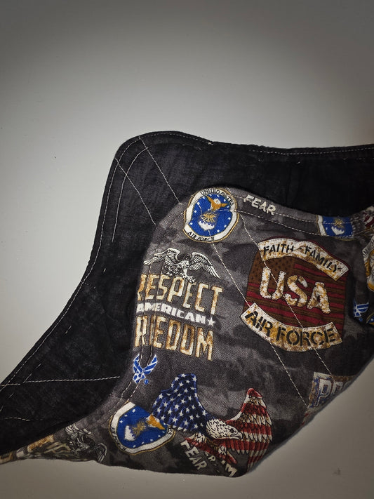 US Air Force / Black Medium Bowl Cozy