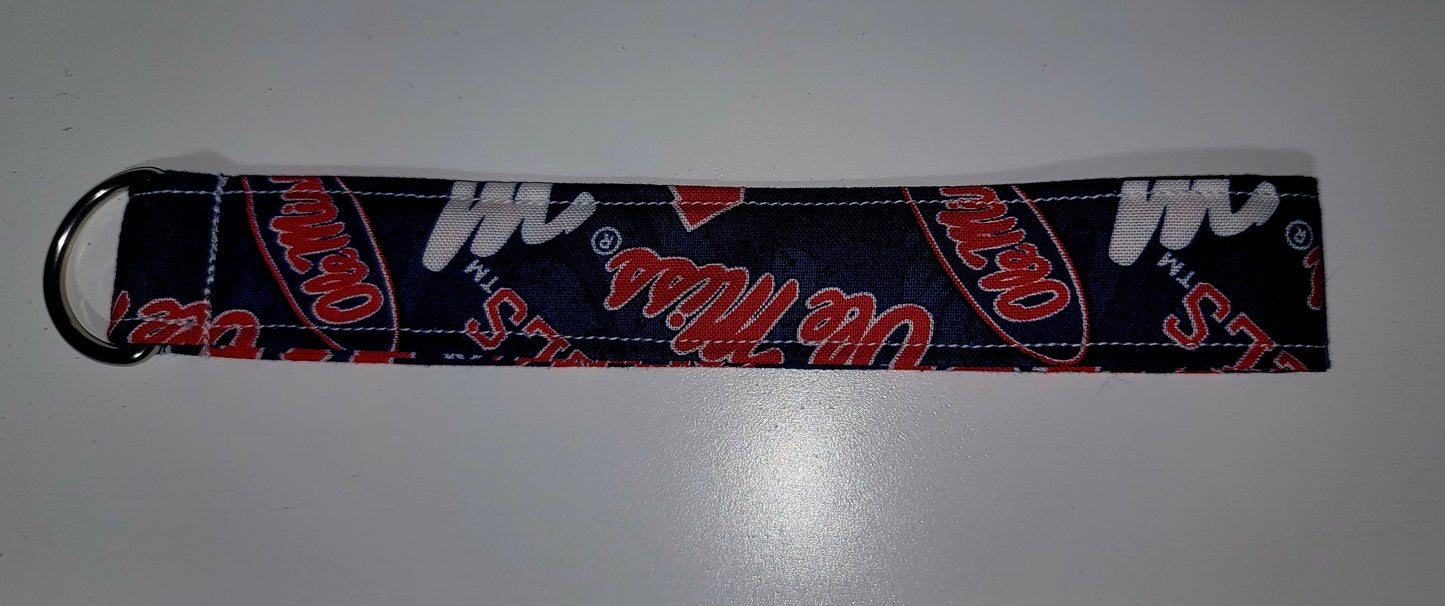 Ole Miss Wristlet Keychain