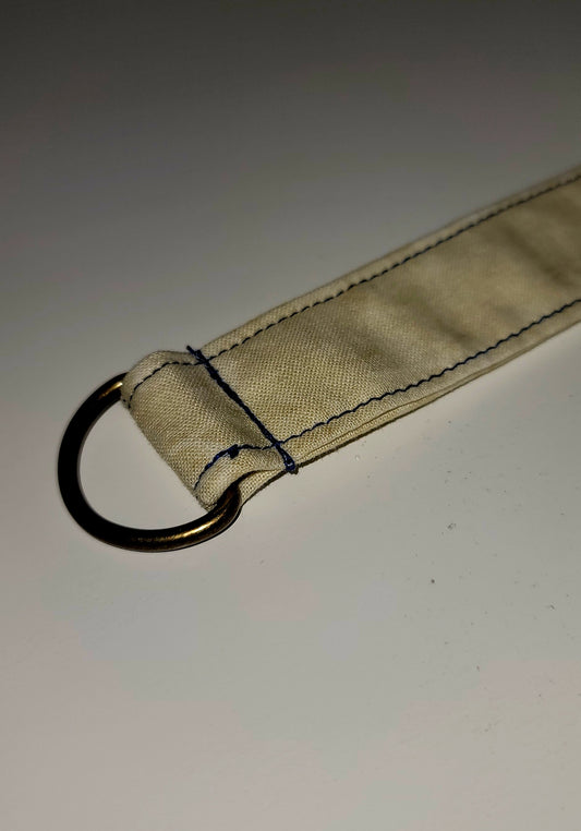 Cream Wristlet Keychain