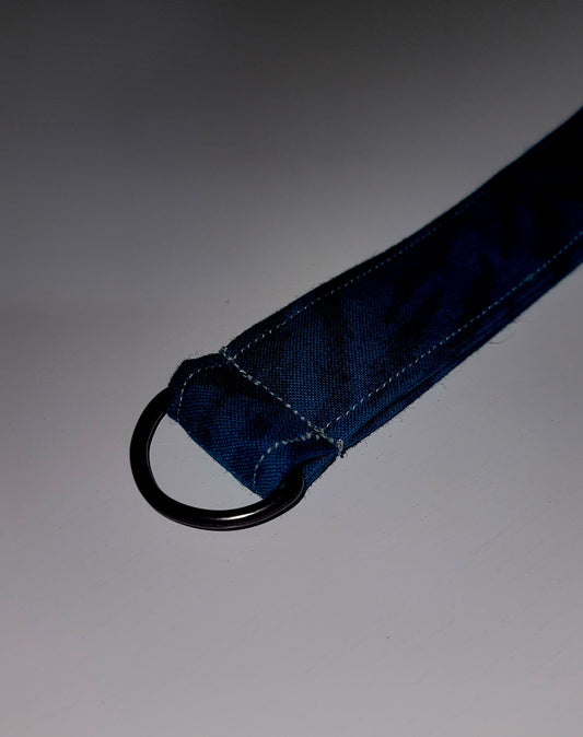 Teal Zebra Wristlet Keychain
