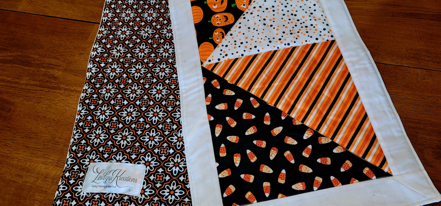 Reversible Halloween / Fall Table Runner